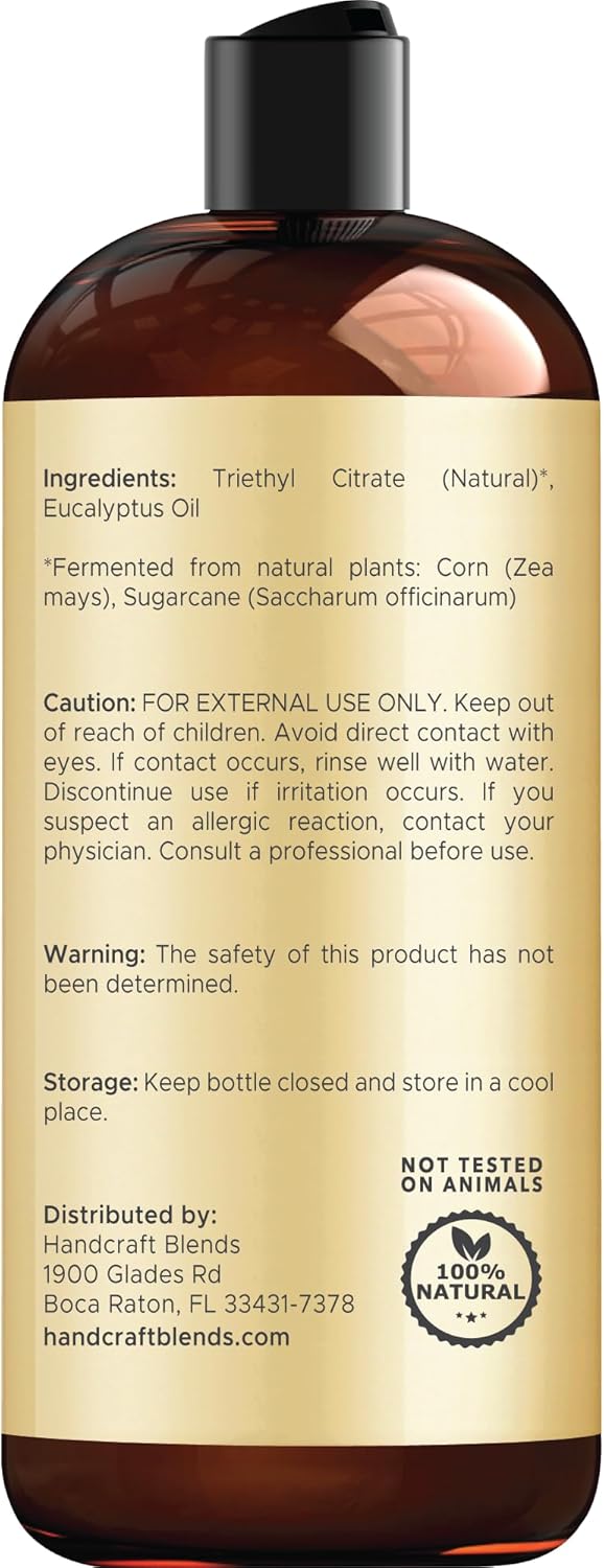 Handcraft Blends Eucalyptus Essential Oil - Huge 16 Fl Oz - for Candle Making, Soap Making, Diffusers, and Aromatherapy