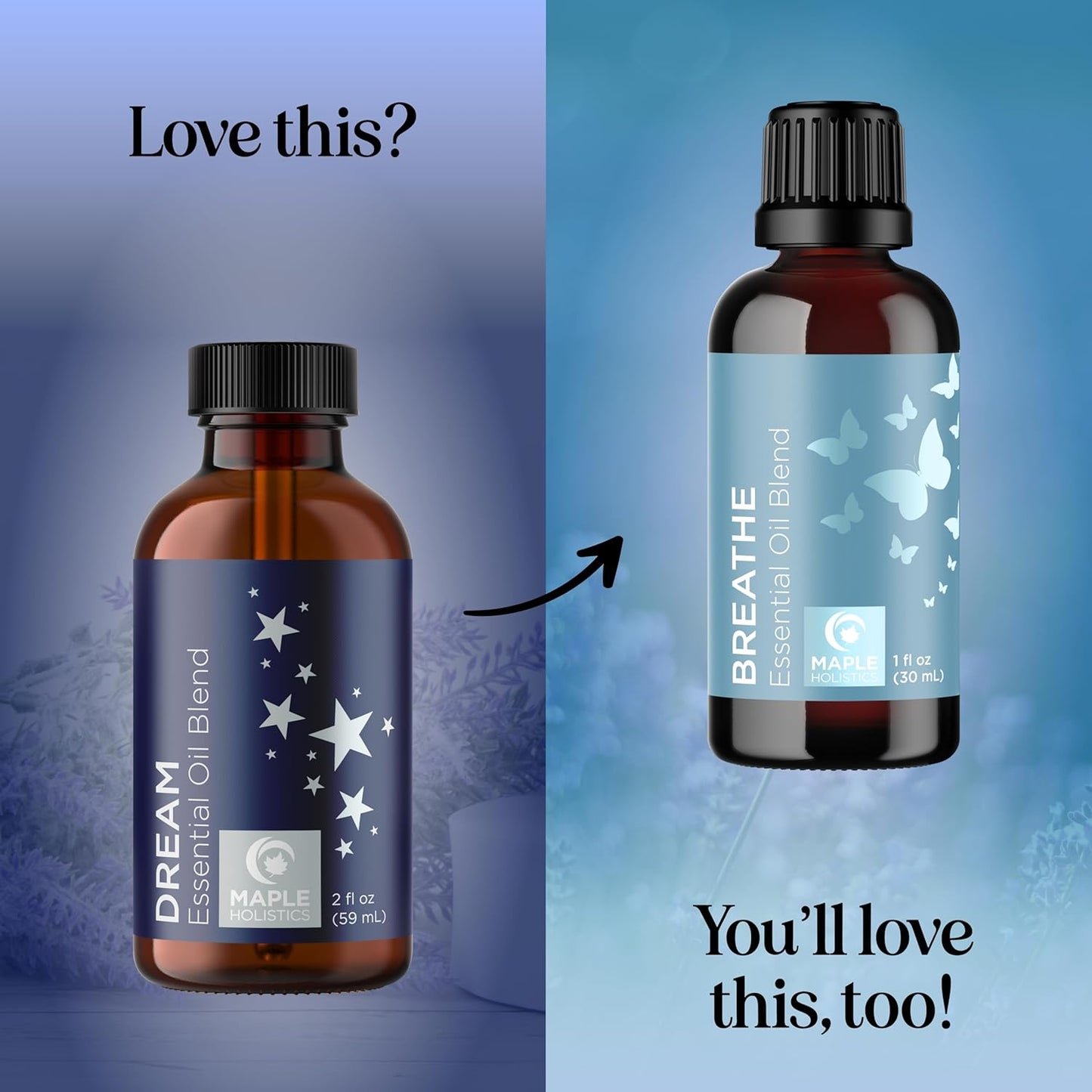 Sleep Essential Oil Blend for Diffuser - Dream Essential Oils for Diffusers Aromatherapy and Relaxation with Clary Sage Ylang-Ylang Roman Chamomile and Lavender for Sleep Time Support (2 Fl Oz)