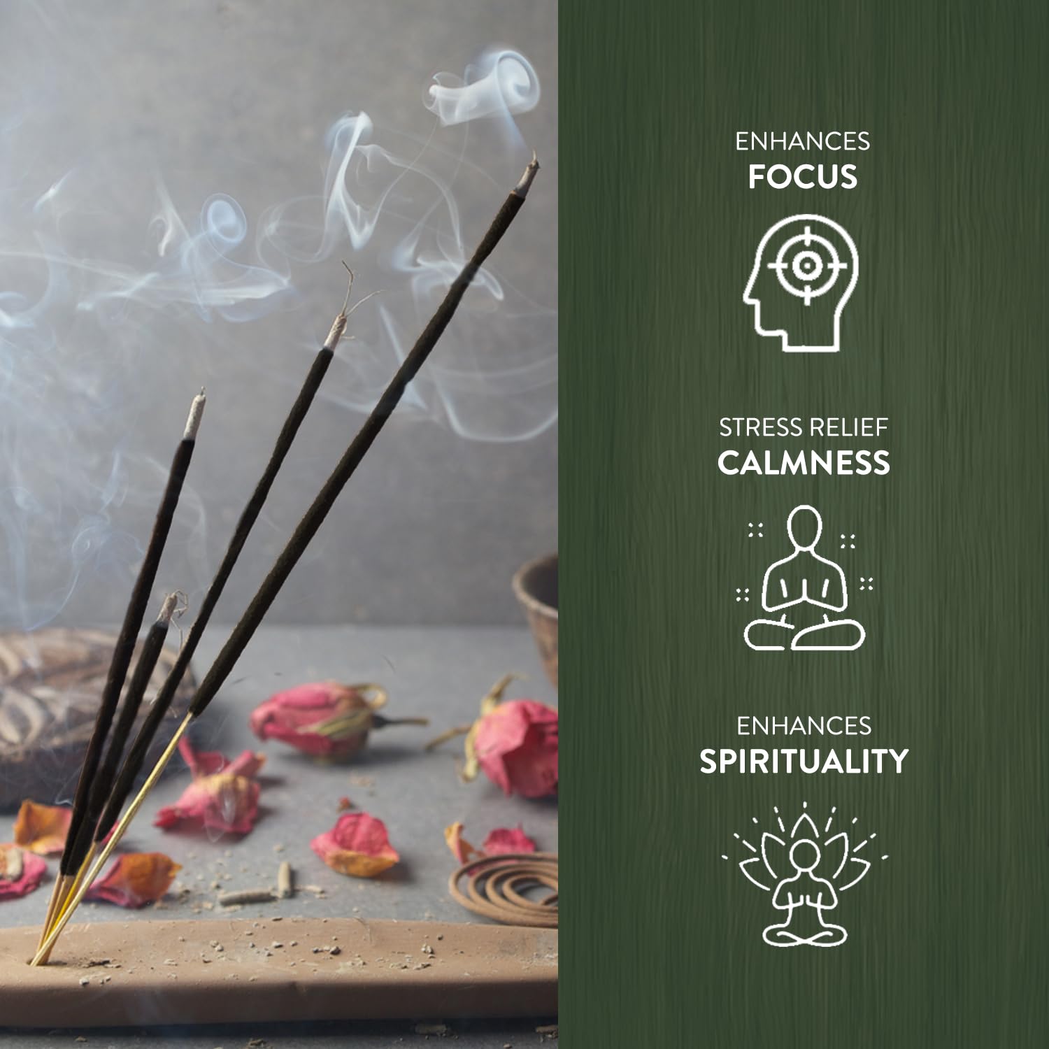 Hem First Rain Incense Sticks (120 Sticks, 6 Boxes Inside) - 9 Inches Long, 20g per Box - Perfect for Meditation, Creating A Serene Ambiance and Revitalizing Your Surroundings.