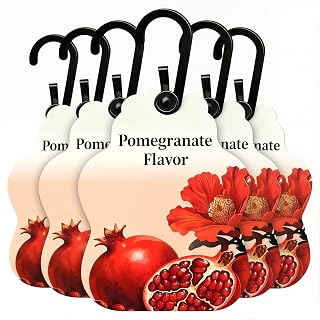 Pomegranate Scented Sachets for Drawers & Closets, 6 Pack Hanging Fragrance Sachets with EVA Beads for Wardrobe, Car, Shoe Cabinet and Bathroom (0.35 oz Each)