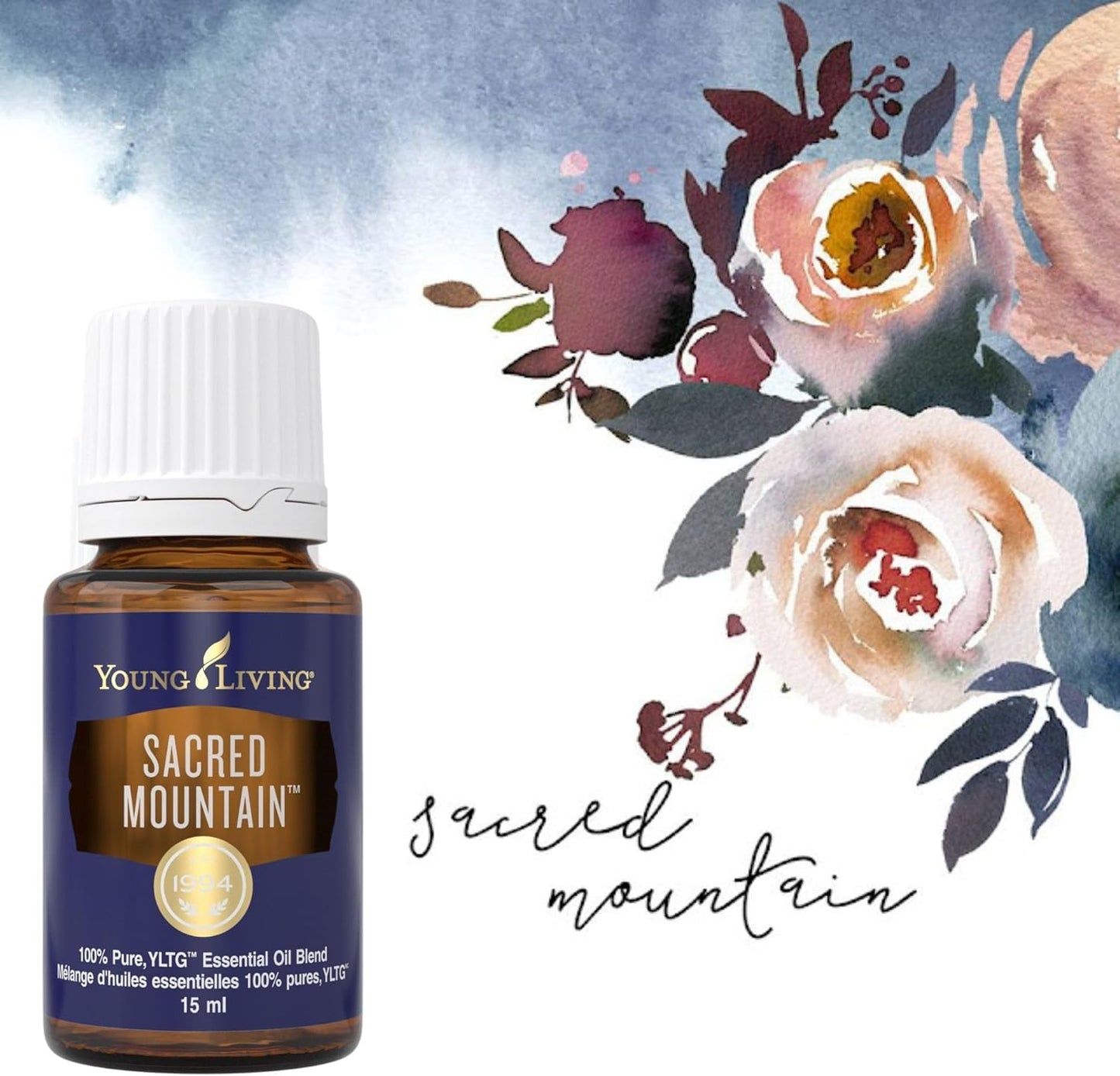Young Living Sacred Mountain Essential Oil Blend | 15 ml | Inspiring and Grounding Aroma | Perfect for Diffusers or Topical Use | Seed to Seal Quality