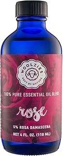 Woolzies Best Natural Rose Essential Oil Blend 4 Oz - Therapeutic & Premium Graded Aromatherapy Oil - Most Popular for Relaxation, & Skin Use - for Diffusion & Topical Use