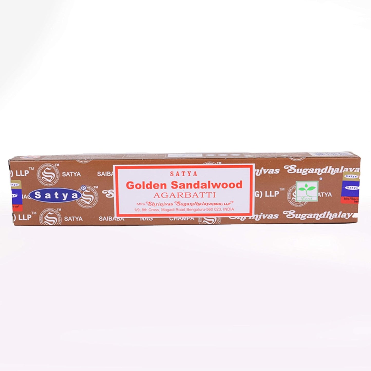 Satya Nag Champa Incense Sticks, 12 Count (Golden Sandalwood)
