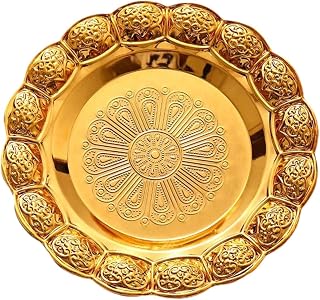 Round Serving Tray Organizer Candle Holder Iron Decorative Platter Suitable for Bedroom Entrance Living Room Cafe15cm