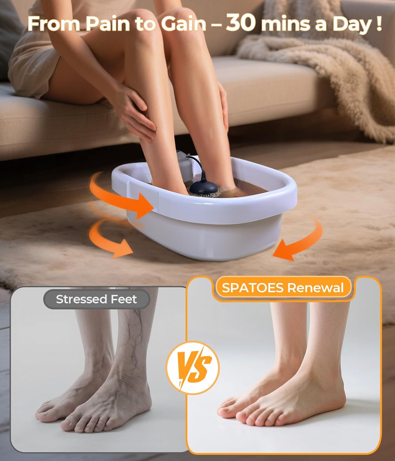 Ionic Foot Detox Machine 3.0, Foot Spa at Home detox, Ion Detox Foot Bath Cleanse Machine to Remove Toxins -2 Arrays, 15 Disposable Foot Bath Liners, Detox Sea Salt, Upgraded Durable Basin