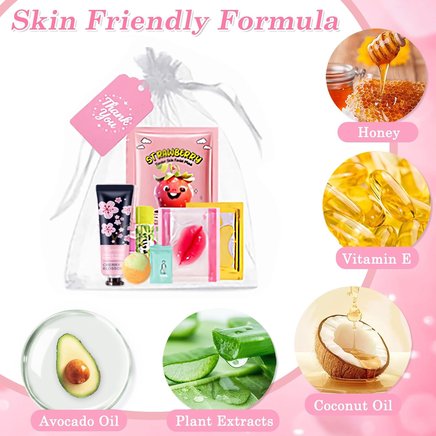 110PCS Spa Party Supplies for Girls, Spa Party Favors Include Lip Mask, Foot Bath Bombs, Face Masks, Skin Care For Teens 10-12, Sleepover Party Supplies for Girls, Spa Birthday Bulk Gifts for Women