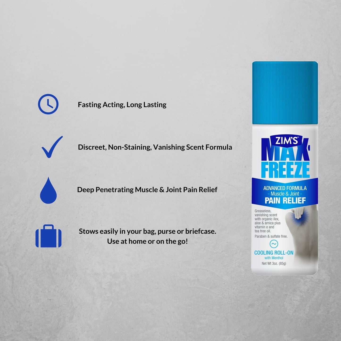 Zim's Max-Freeze Roll-on, 3-Ounce