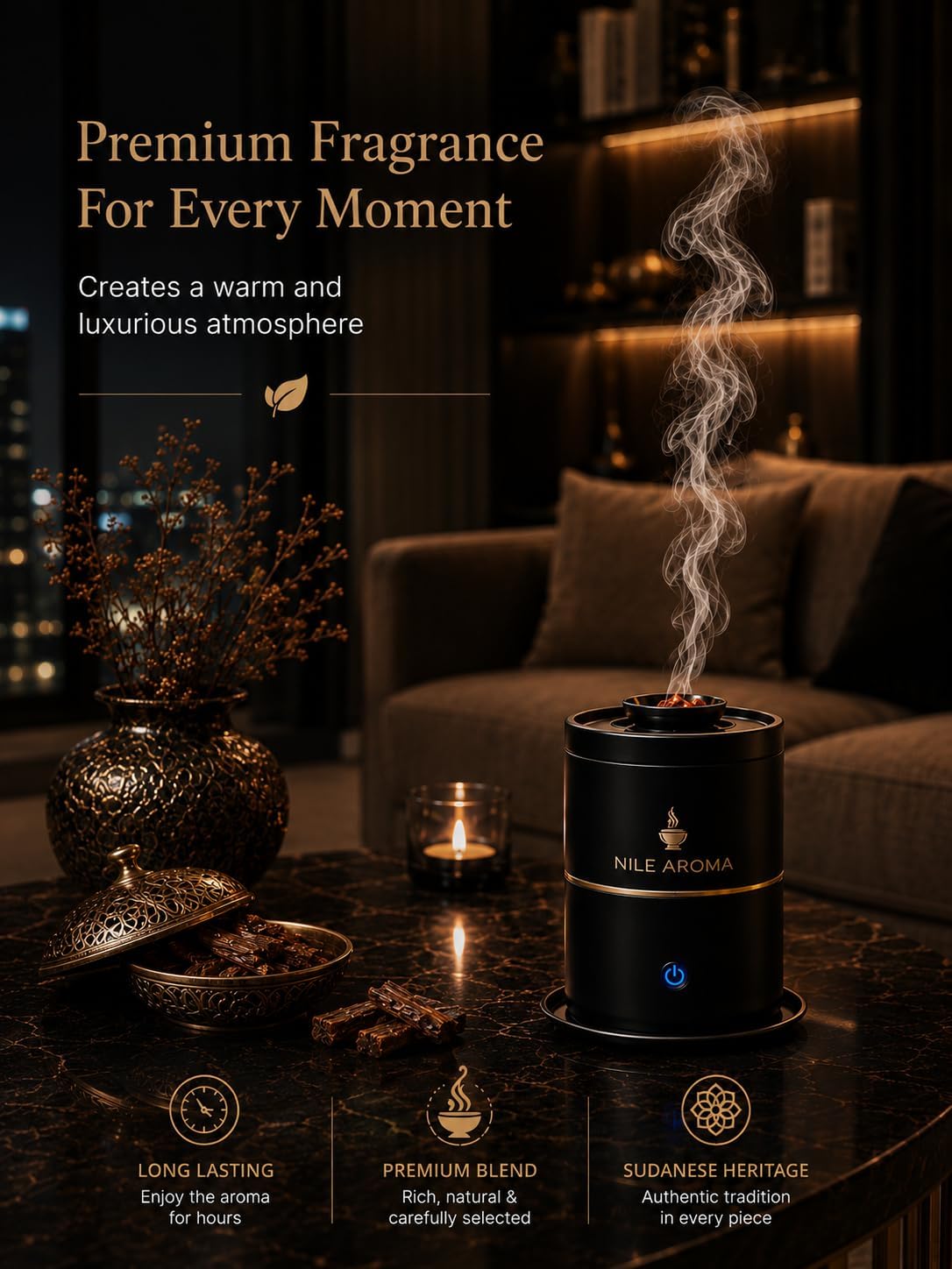 Oud Bakhoor Incense Classic 100g – Sudanese Authentic Incense, By | Nile Aroma