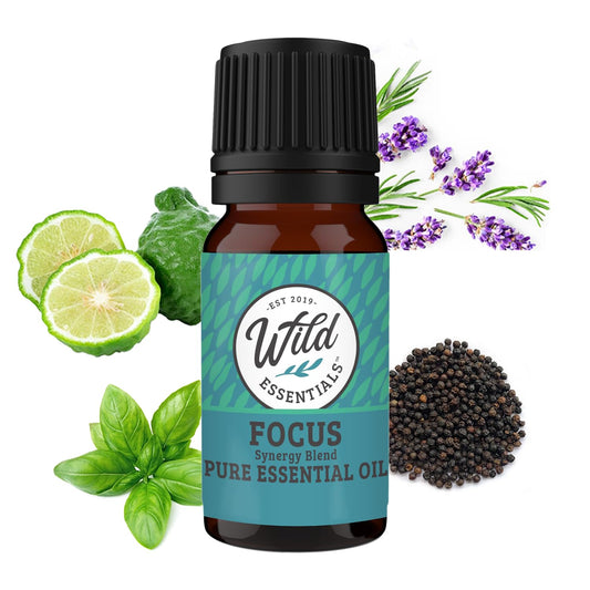 Wild Essentials Focus 100% Pure Essential Oil Synergy Blend 10ml