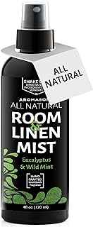 Aromasong Eucalyptus & Wild Mint Linen and Room Spray, Natural Aromatic Mist, Relax Your Body & Mind, Perfect as a Bathroom Spray Air Freshener Pillow Mist