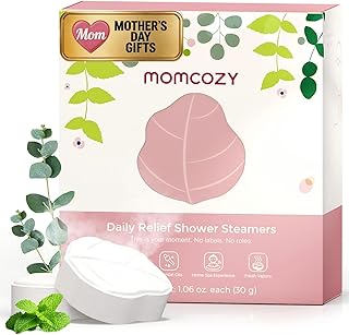 Momcozy 14 Pack Shower Steamers, Mothers Day Gifts, Self Care for Women, Bridal Shower, Aromatherapy with Natural Peppermint & Eucalyptus Essential Oil, Relaxation, Long-Lasting, Ideal Spa Gifts