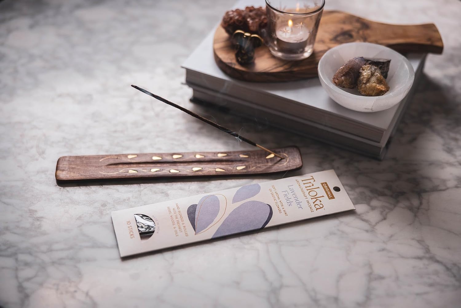 Triloka Original Incense, Lavender Fields, 10 Sticks