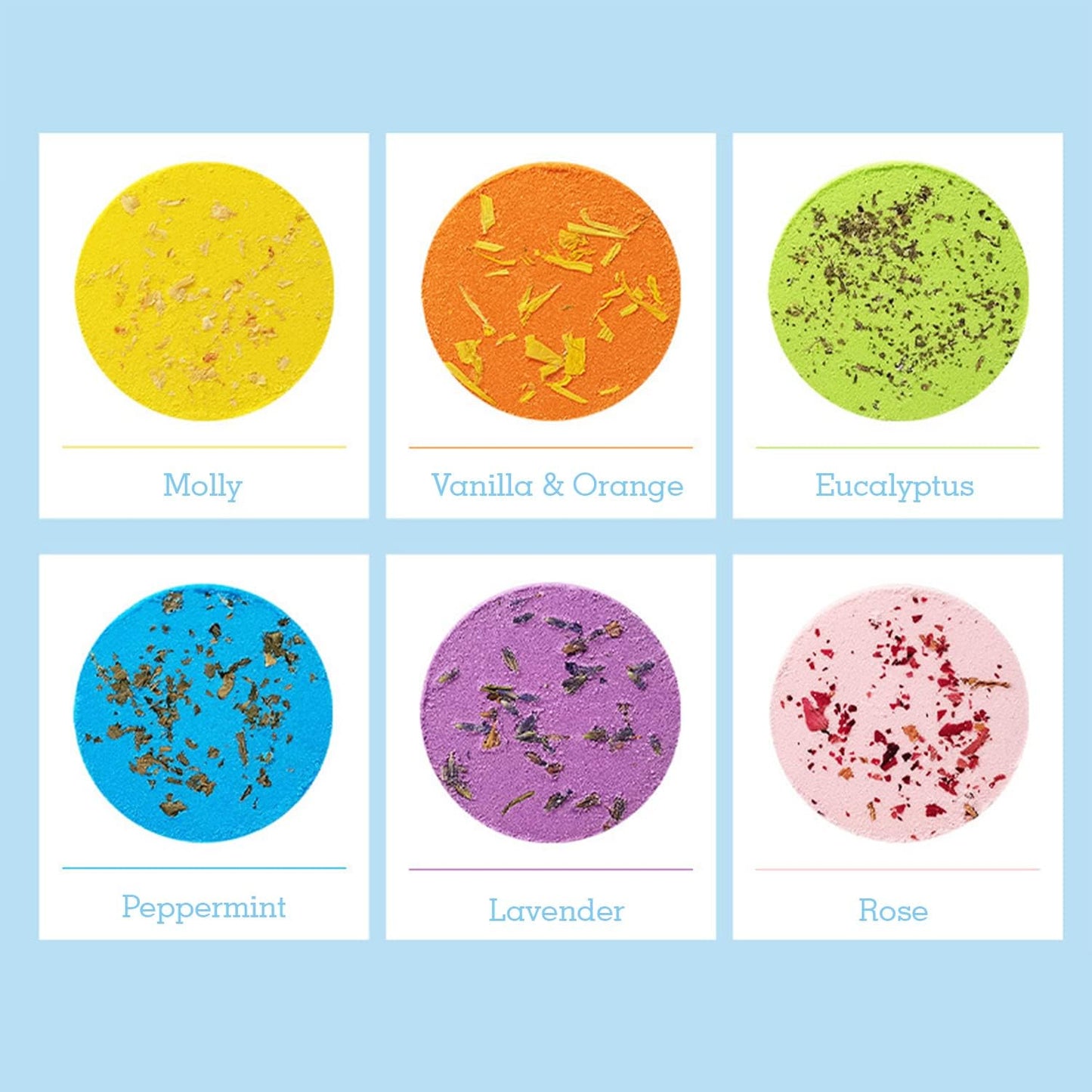Shower Tablets Aromatherapy Shower Tablets, Aromatherapy Bath Salt Tablets to Control Oil and Exfoliate and Moisturise The Skin Shower Vapor Tablets Shower Steamers for Sinus Relief