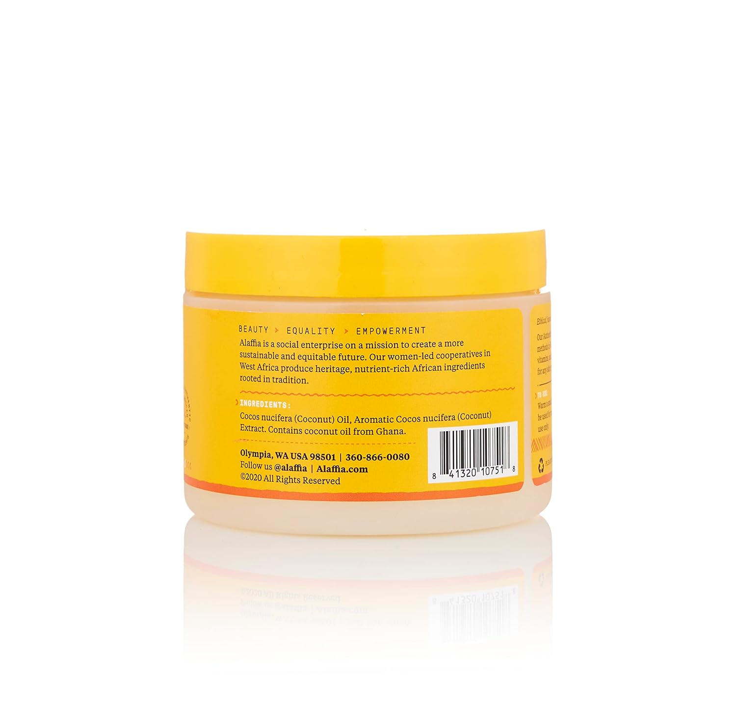 Alaffia Pure Unrefined Coconut Oil 11 OZ