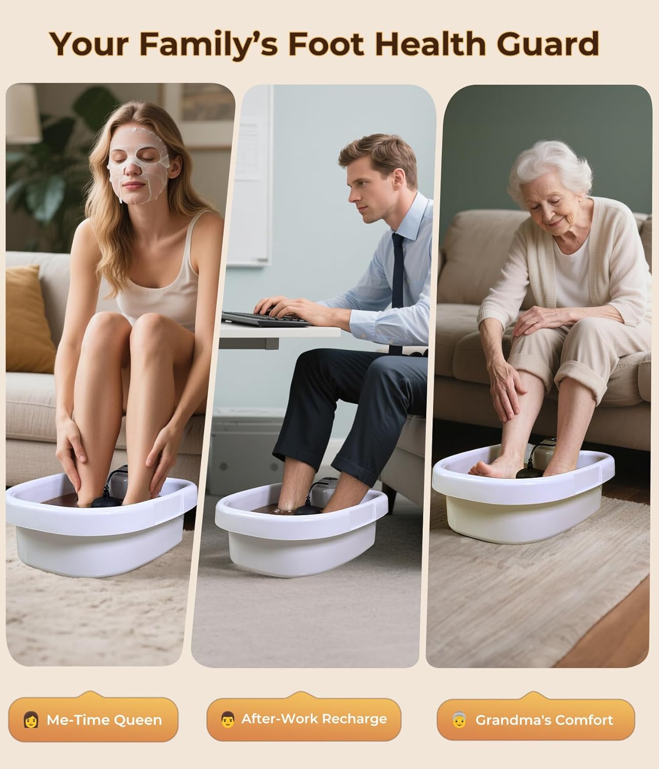 Ionic Foot Detox Machine 3.0, Foot Spa at Home detox, Ion Detox Foot Bath Cleanse Machine to Remove Toxins -2 Arrays, 15 Disposable Foot Bath Liners, Detox Sea Salt, Upgraded Durable Basin