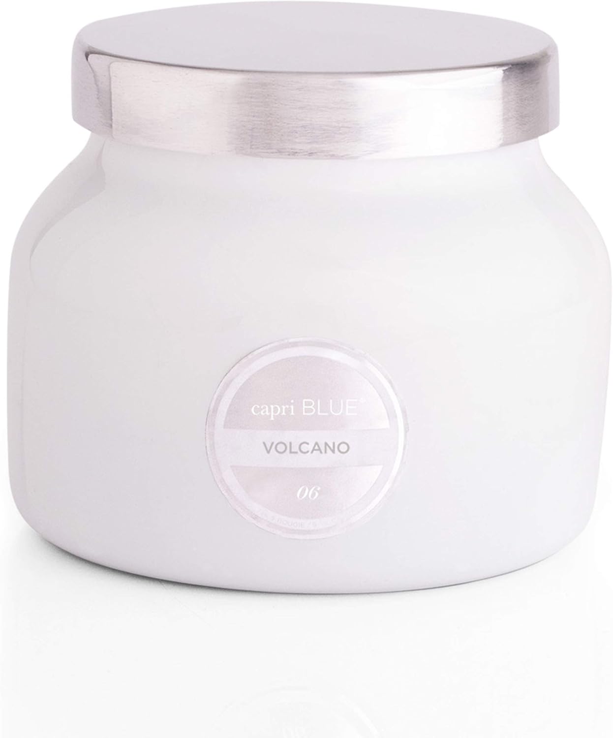 Capri Blue Volcano Scented and Luxury Glass Jar Candles for Home Scented with Tropical Fruit & Sugared Citrus - Soy Wax Blend, White Color (8 Oz)