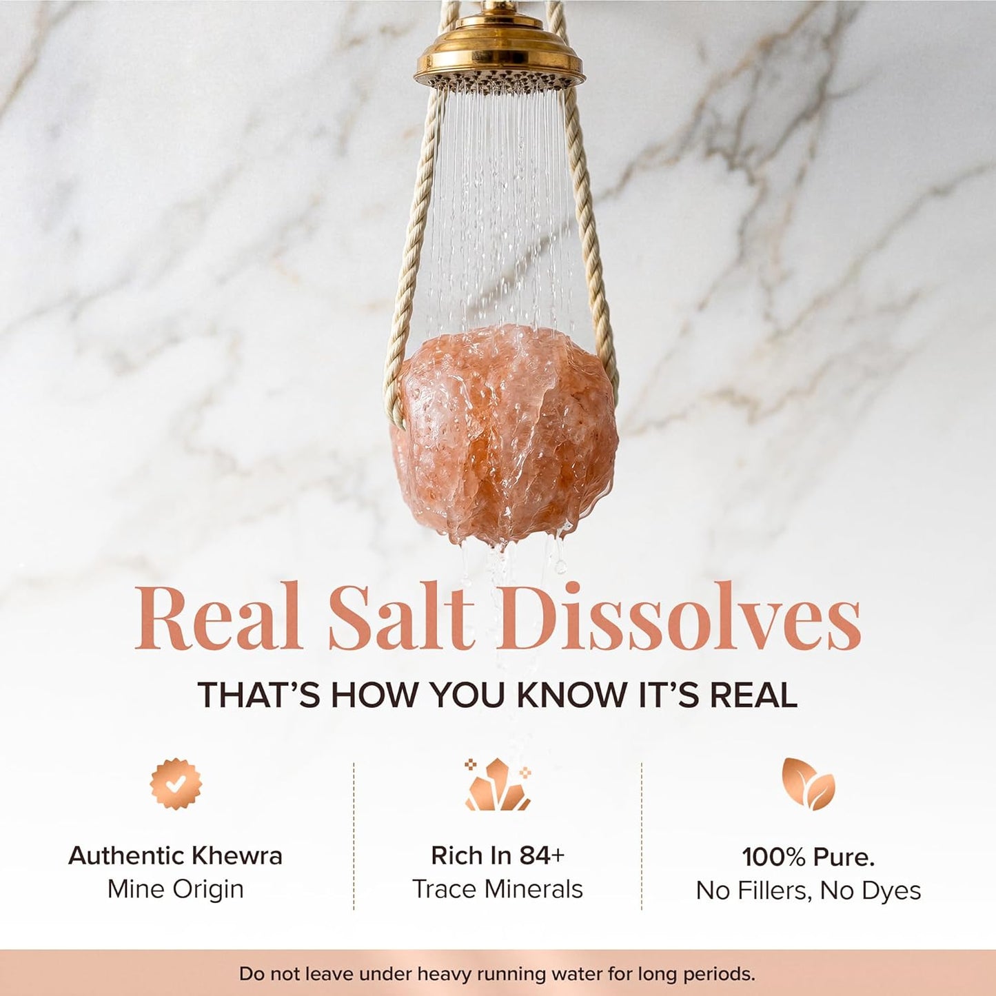 UMAID Himalayan Pink Salt Rock for Shower & Bath – Salt Buddy® 2 lb Hanging Mineral Stone for Spa-Inspired Relaxation, Self-Care & Bath Soaks, Unique Wellness & Home Spa Gifts for Men & Women