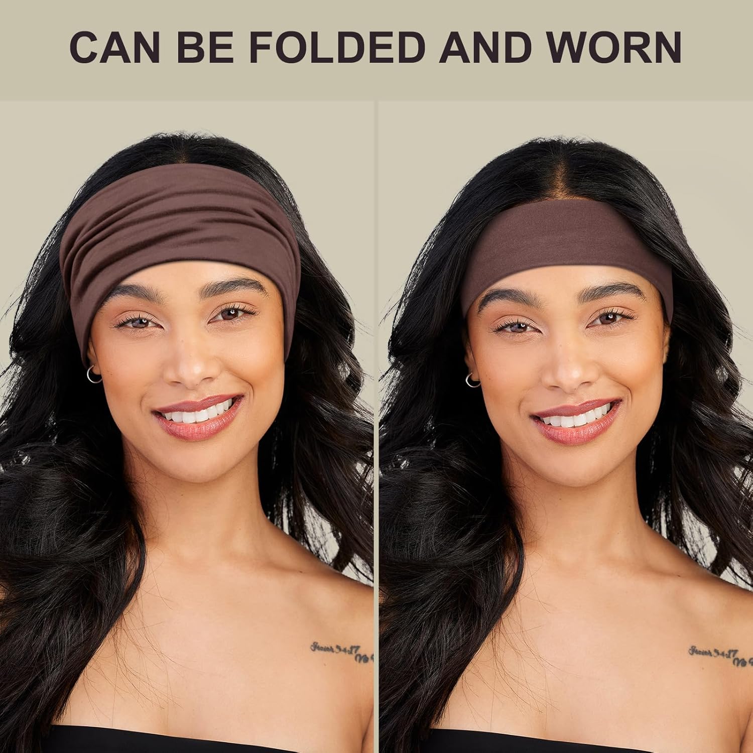 DiyJibb Headbands for Women, 7PCS Wide Cloth Hair Bands for Workout, Yoga, Skincare & Daily Wear, Soft & Stretchy