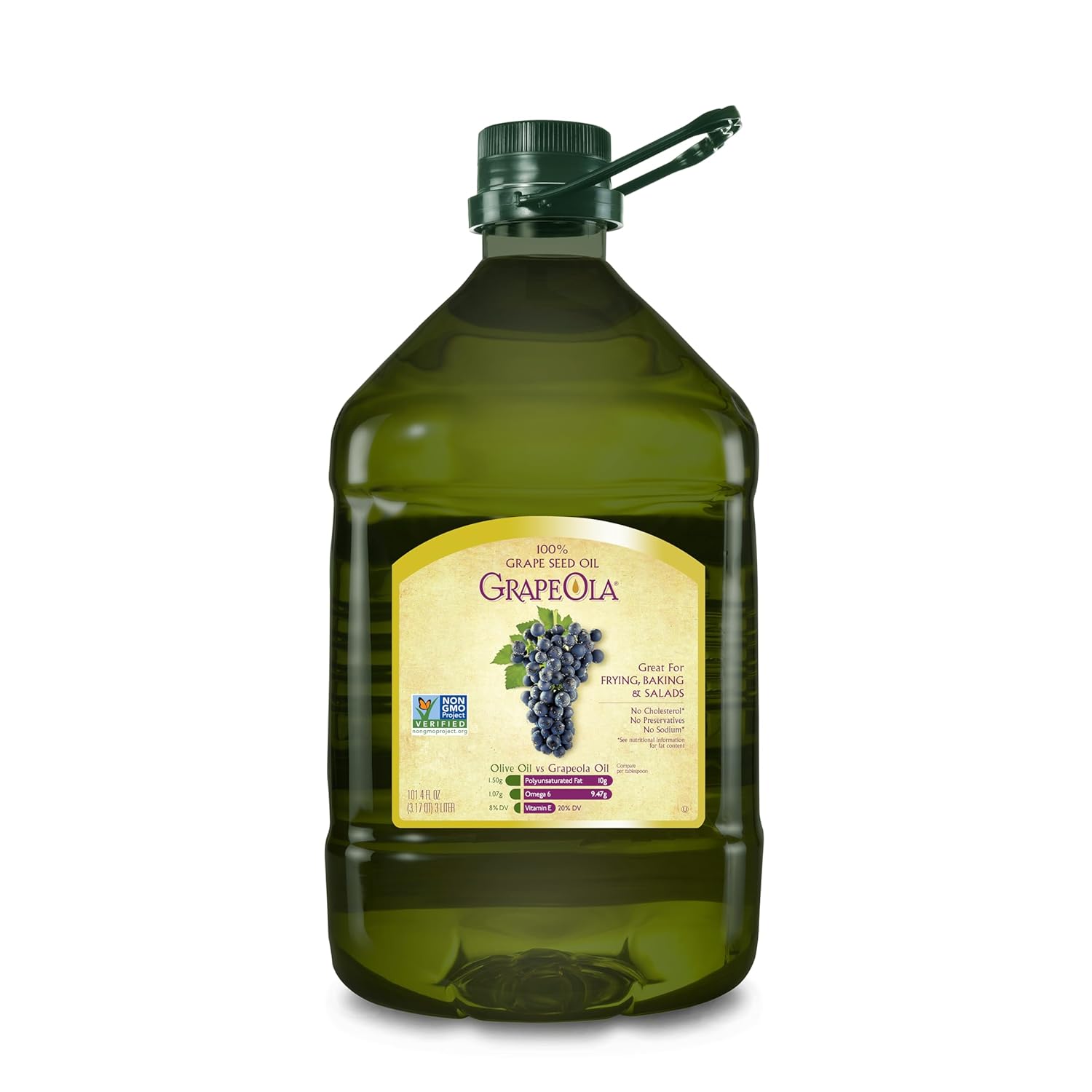 GrapeOla Grapeseed Oil, 3 Liter