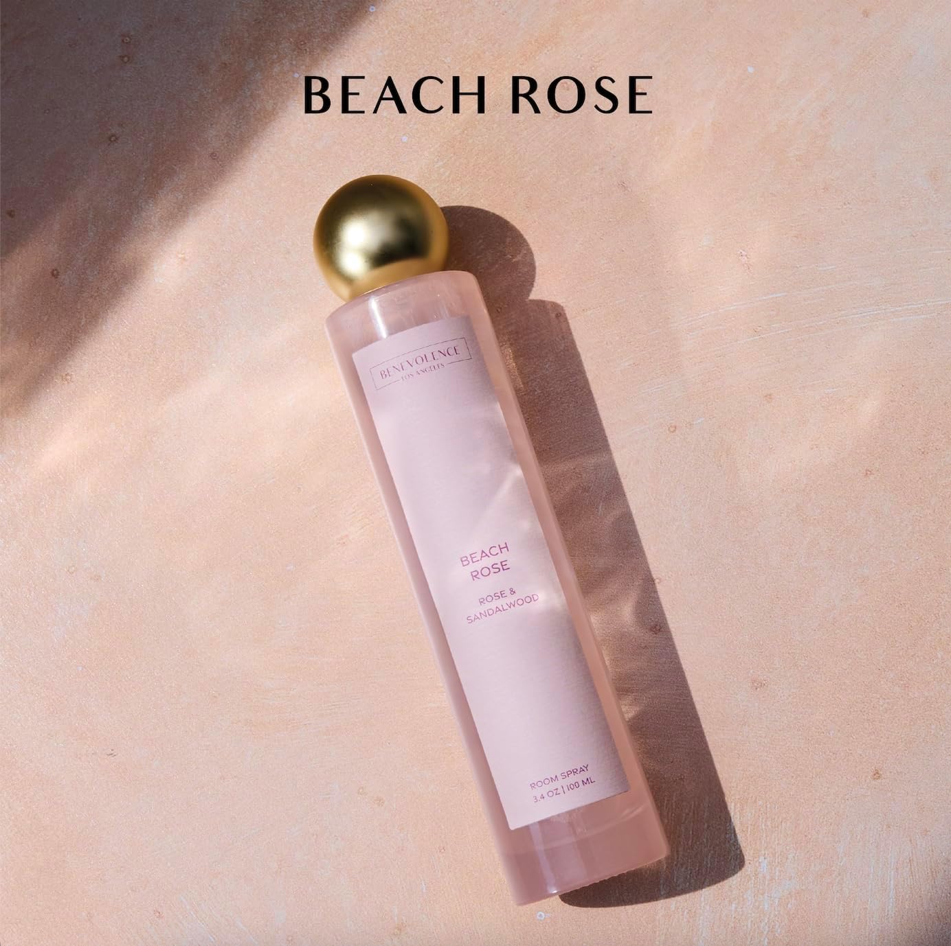 Rose & Sandalwood Room Spray | Benevolence LA Air & Fabric Freshener Spray | Romantic Floral Scent, Cozy Home Fragrance for Women, Home Fragrance Gift Idea for Her