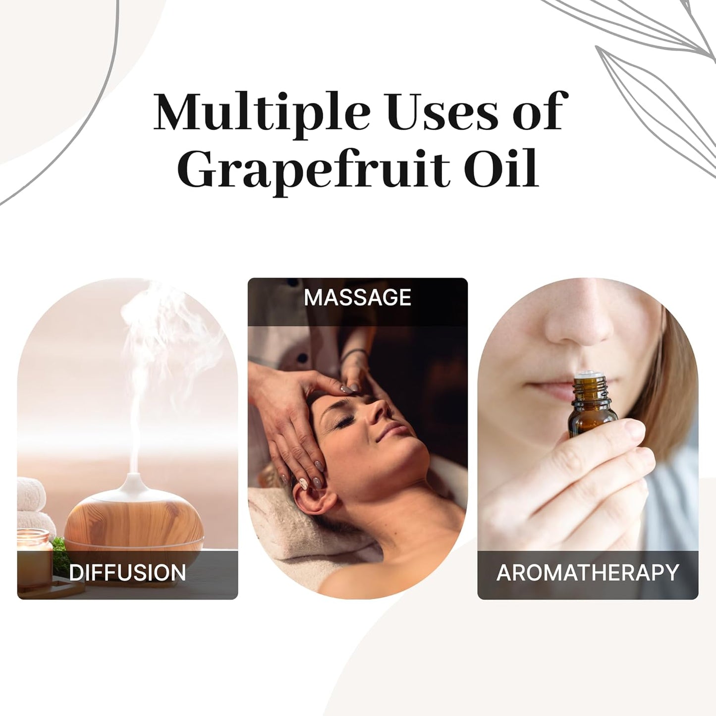 Grapefruit Essential Oil 100% Pure & Natural – Premium Aromatherapy Grade Grapefruit Oil for Skin, Hair Care, Diffuser & Wellness (10ml)