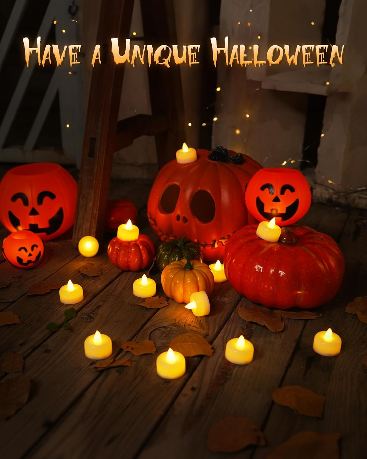 Raycare 24Pack Flameless Candles, Battery Operated LED Tea Lights, Long Lasting Fake Candles, Electric Candles for Wedding, Holiday Party, Centerpieces, Home Decor, Halloween, Christmas