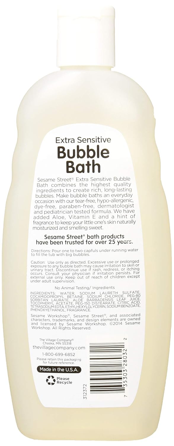 Sesame Street Bubble Bath Elmo Extra Sensitive, sweet-sesame, 16 Ounce