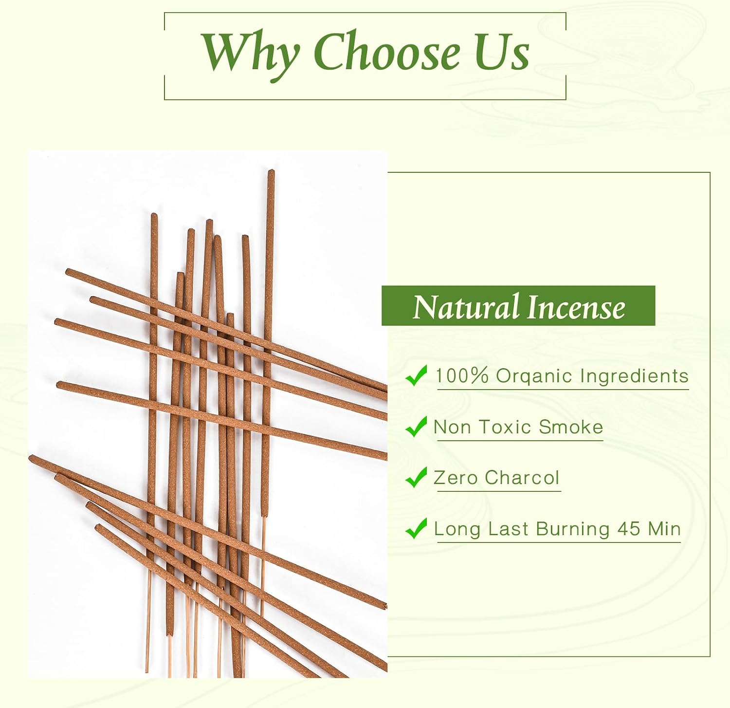 Jasmine Incense Sticks - Natural Incense for Relaxation, Meditation and Creating a Serene Atmosphere,(100 Sticks & 1 Burner Holder)
