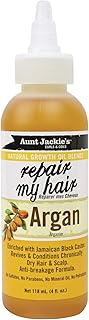 Aunt Jackie's Natural Growth Oil Blends Repair My Hair - Argan, Revives and Conditions Chronically Dry Hair and Scalp, Anti-Breakage Formula, 4 oz