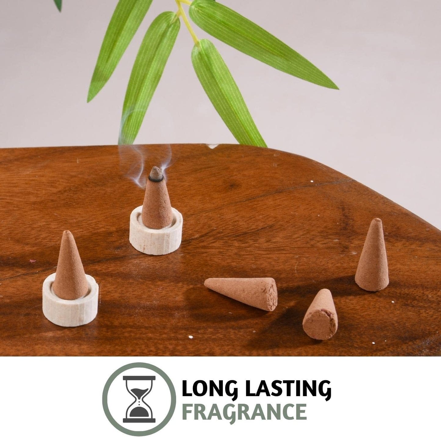 Folkulture Incense Cones (120 Cones) | Set of 6 Premium Fresh Fragrance Insence Cones for Yoga, Meditation, Aromatherapy, Gifts | No Charcoal, Organic, Non Toxic Palo Santo, Sandalwood Inscents-Cones