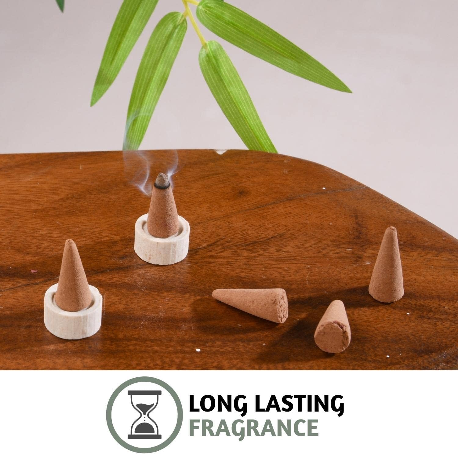 Folkulture Incense Cones (120 Cones) | Set of 6 Premium Fresh Fragrance Insence Cones for Yoga, Meditation, Aromatherapy, Gifts | No Charcoal, Organic, Non Toxic Palo Santo, Sandalwood Inscents-Cones