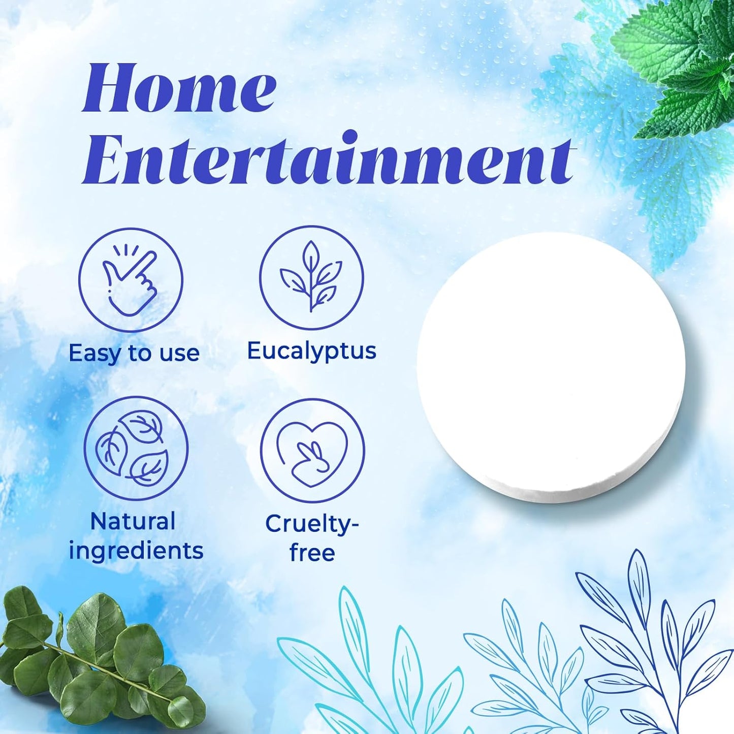 Shower Steamers Aromatherapy 8 Pack, Menthol & Eucalyptus Shower Bombs with Natural Essential Oils, Quick Relief Nasal Congestion, Relaxation & Self Care Gifts for Women & Men