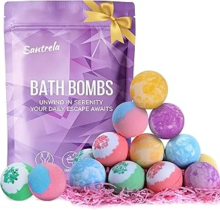 Bath Bombs for Women Relaxing, Self Care Bath Bombs Gift Set for Women, 12pcs Natural Bathbombs with Shea Butter, Mother’s Day Christmas Day Birthday Gift for Girls Wife Mother Her,Stocking Stuffers