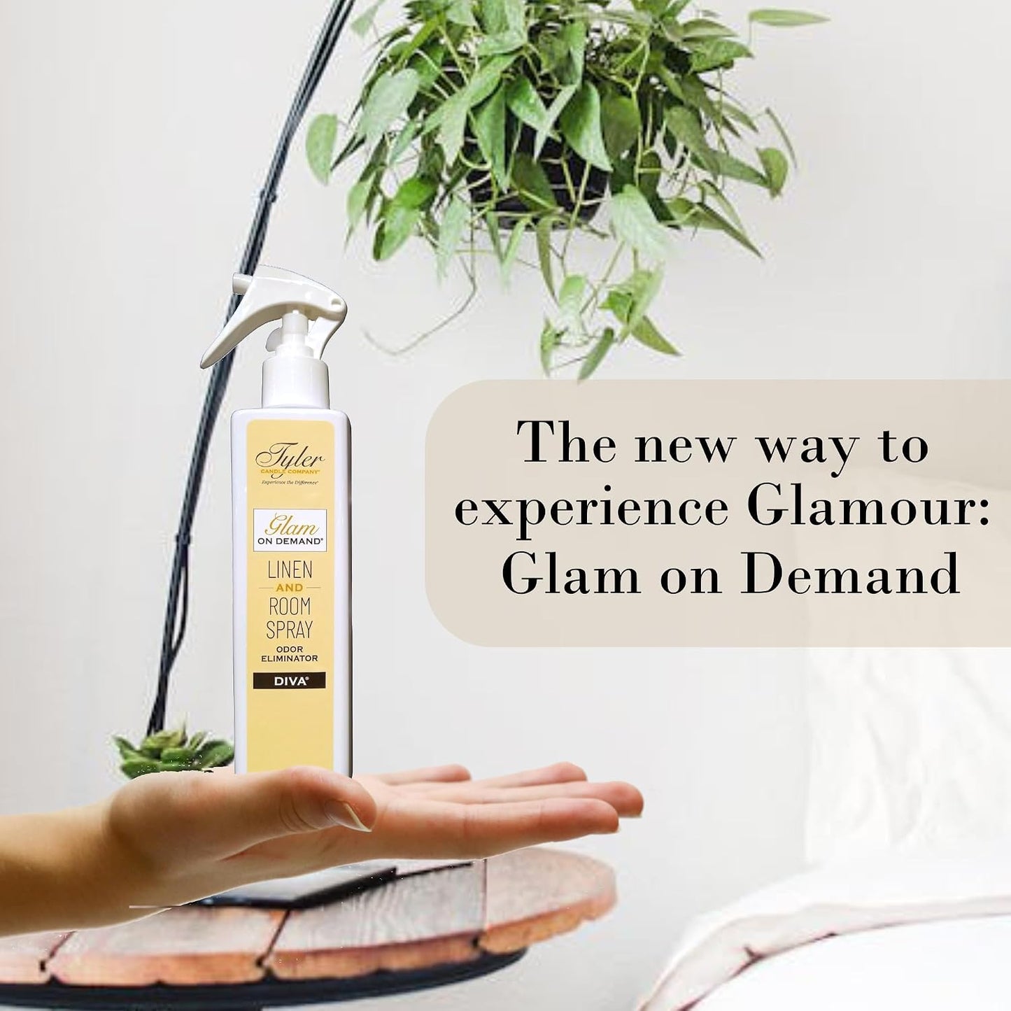 Tyler Glam on Demand - Diva Scent Linen and Room Spray 2 Pack - Air Freshener and Odor Eliminator Bundle with Stain Remover Pen - Laundry Bundle