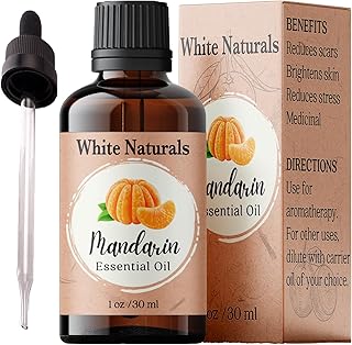 Mandarin Essential Oil, Aromatherapy Oil for Diffusers, 100% Pure, Natural, Undiluted, Therapeutic Grade Oil, Radiant Skin, Healthy Hair and Scalp, Exotic and citrusy Aroma
