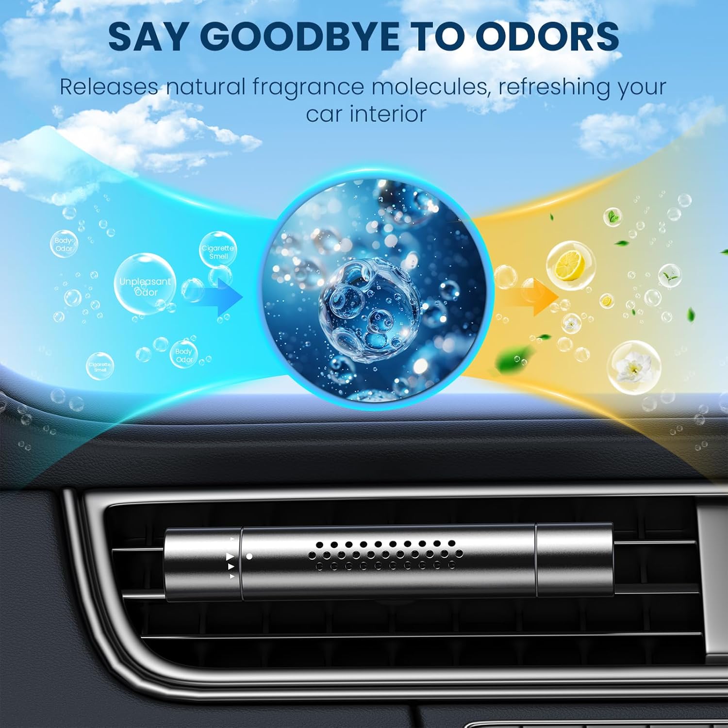 Car Air Freshener Diffuser, Car Perfume Diffusers Vent Clips for Essential Oils, Universal Automotive Fragrance Decoration Accessories Gift