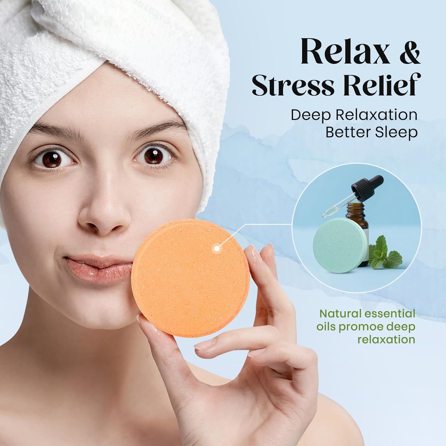 Shower Steamers Aromatherapy, Natural Essential Oils for Self Care | Birthday & Christmas gift for Women, Mom, Wife, Teen girls, Spa Stress Relief & Relaxation Gifts, Travel Essentials