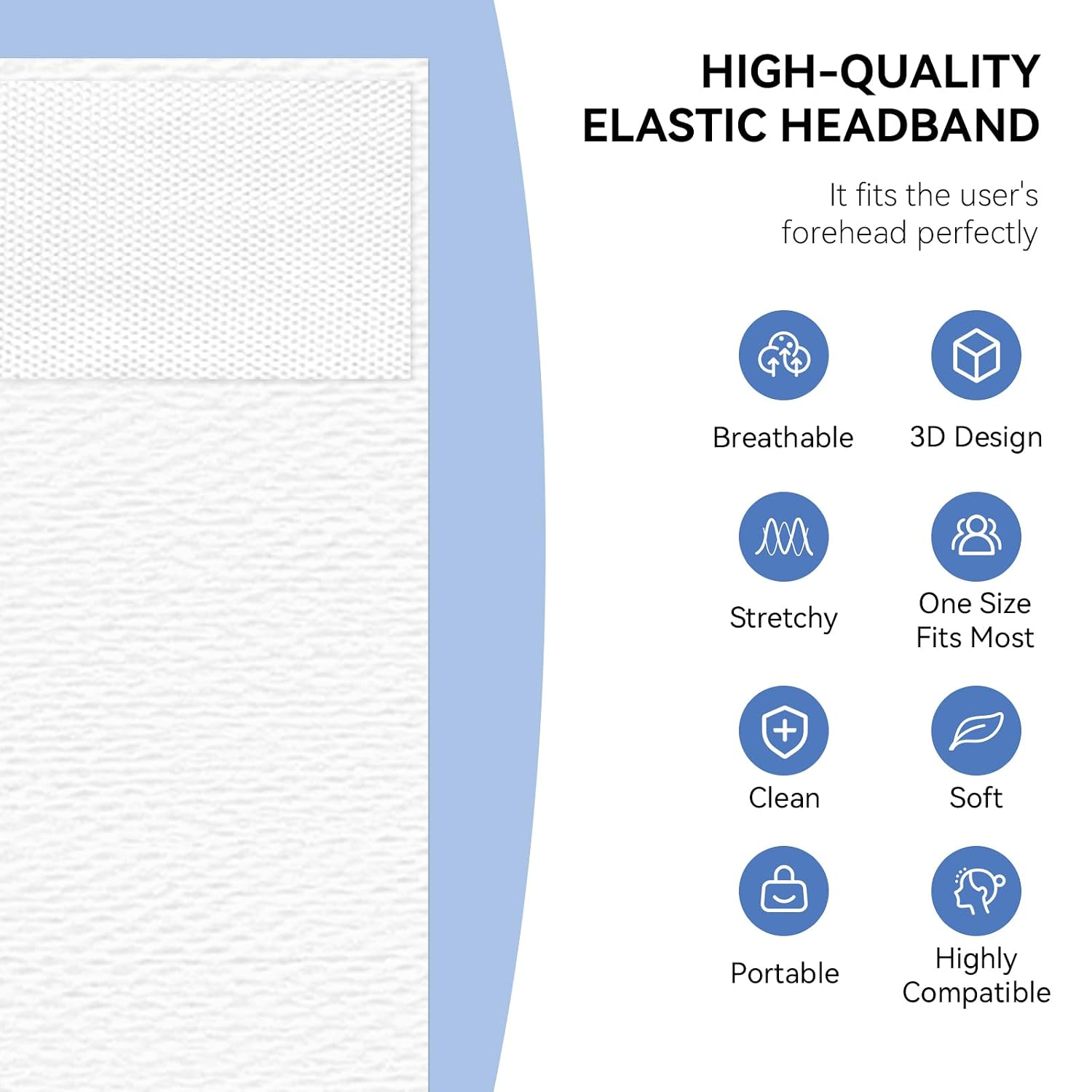 White Disposable Spa Headband for Women – 36pcs Disposable Headbands for Spa Hair bands for Facials, White Headband for Esthetician, Skincare & Washing Face, Professional Facial headbands for Women