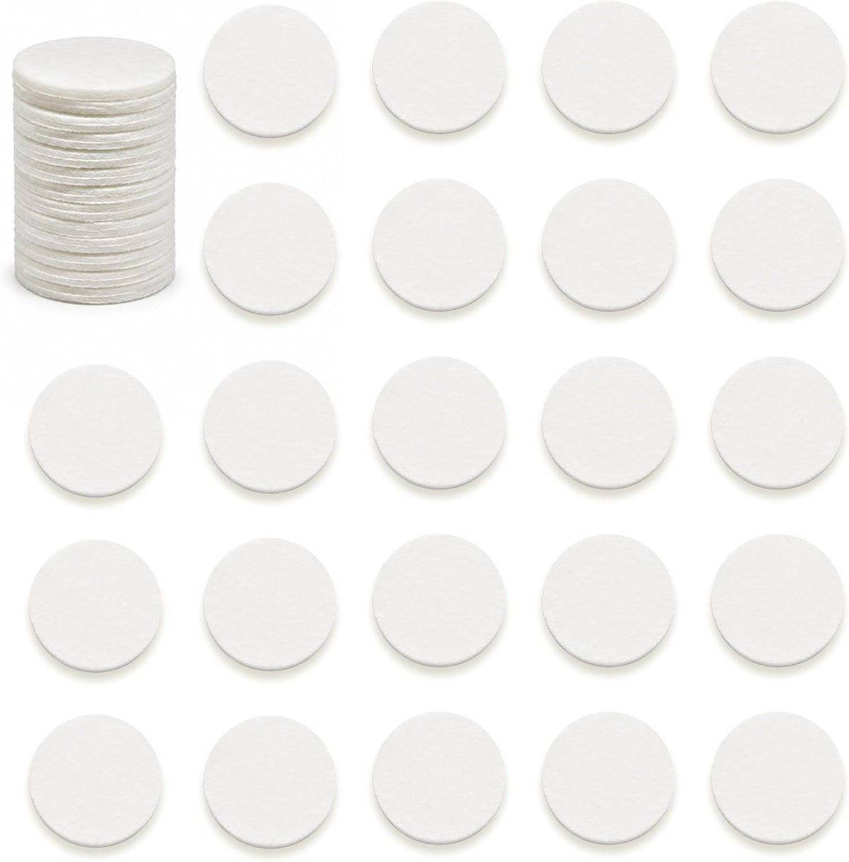 54 Round Refill Pads for Aromatherapy Essential Oil Diffusers and Lockets - 16mm Diameter and 2mm Thick - The Size of a US