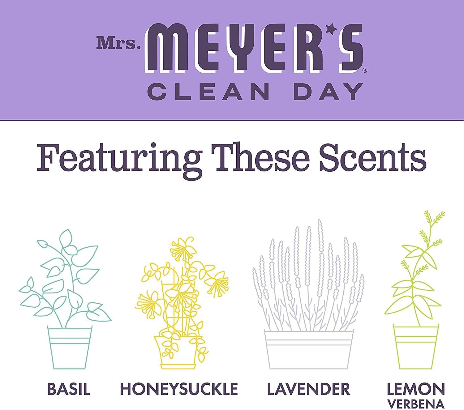Mrs. Meyer's Clean Day Room Freshener, Lilac, 8 Fl Oz (Pack of 4)