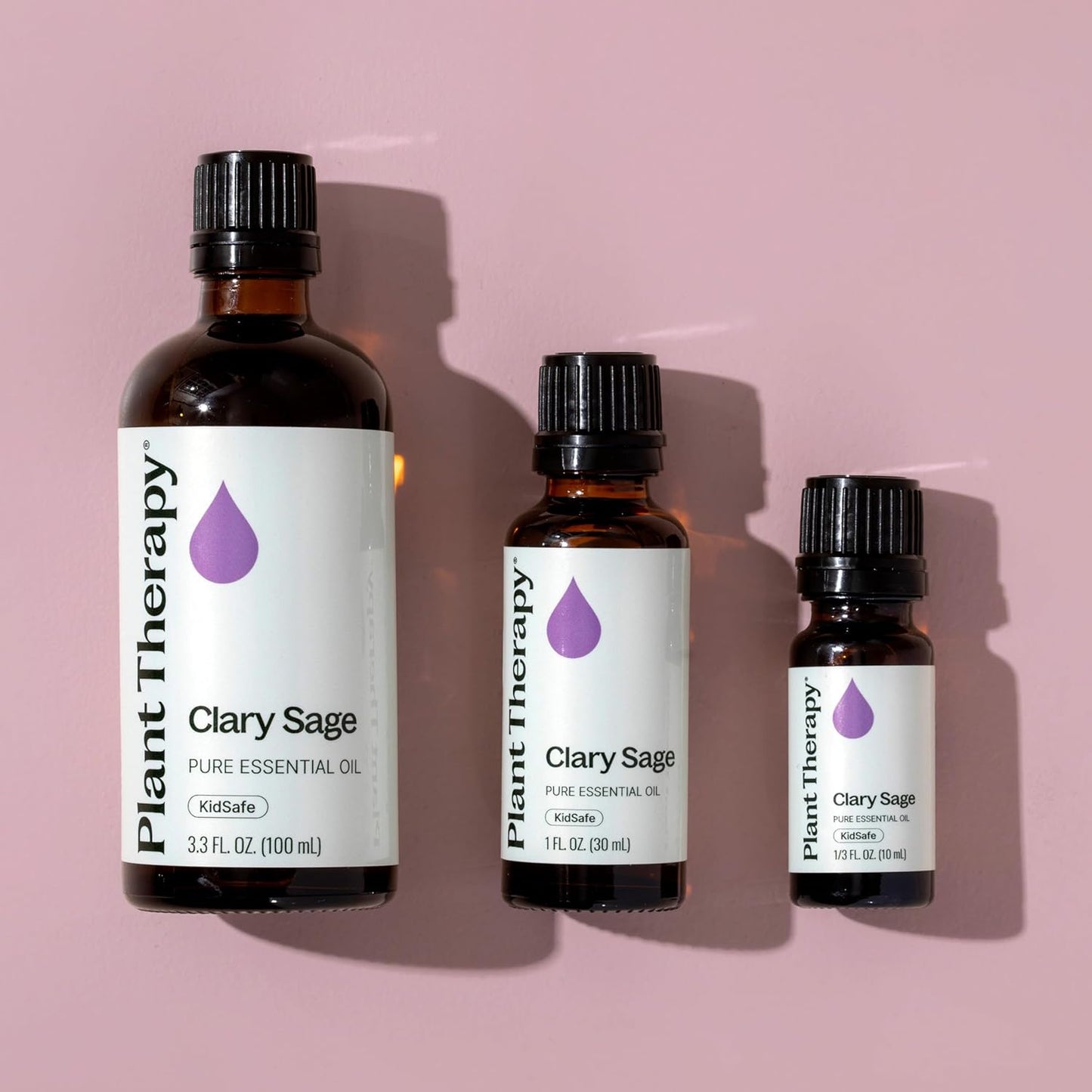 Plant Therapy Clary Sage Pre-Diluted Essential Oil Roll-On 10 mL (1/3 oz) 100% Pure, Natural Calming Aromatherapy for Sleep, Hair, Skin, and Women’s Health