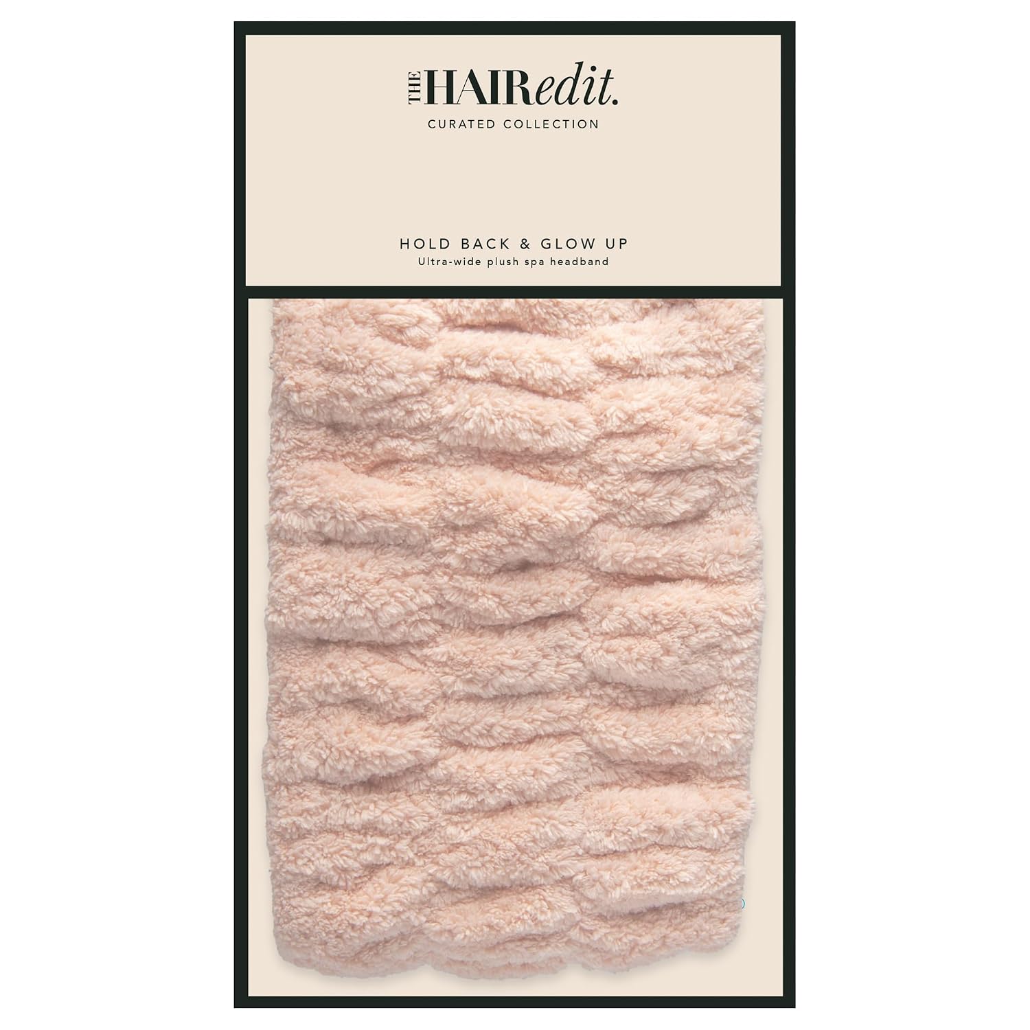 The Hair Edit Hold Back & Glow Up Ultra-Wide Spa Headband for Washing Face, Yoga, Makeup, Microfiber Facial Headband for Women