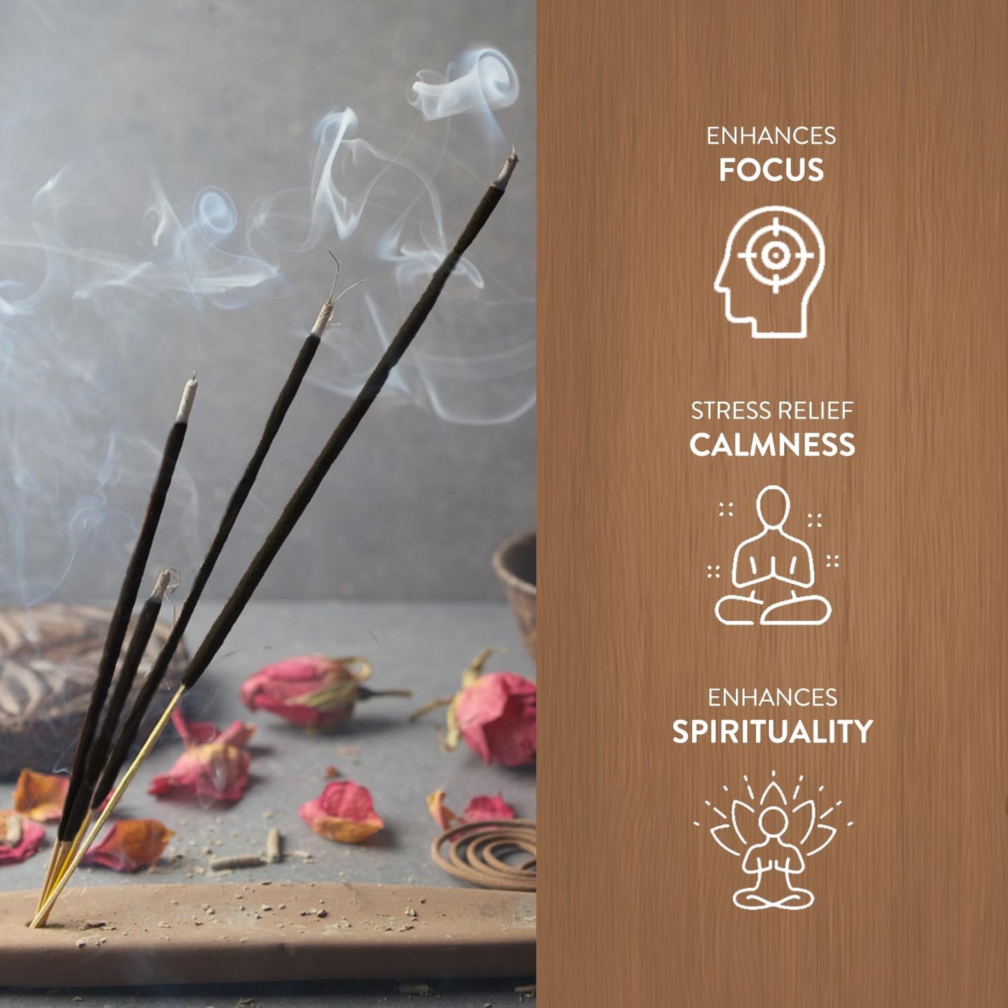 Hem Egyptian Musk Incense Sticks – Pack of 6 Boxes (120 Sticks Total, 9-Inch Long) | Natural Hand-Rolled Aroma for Meditation, Rituals, Relaxation & Odor Removal | 20g Each Box