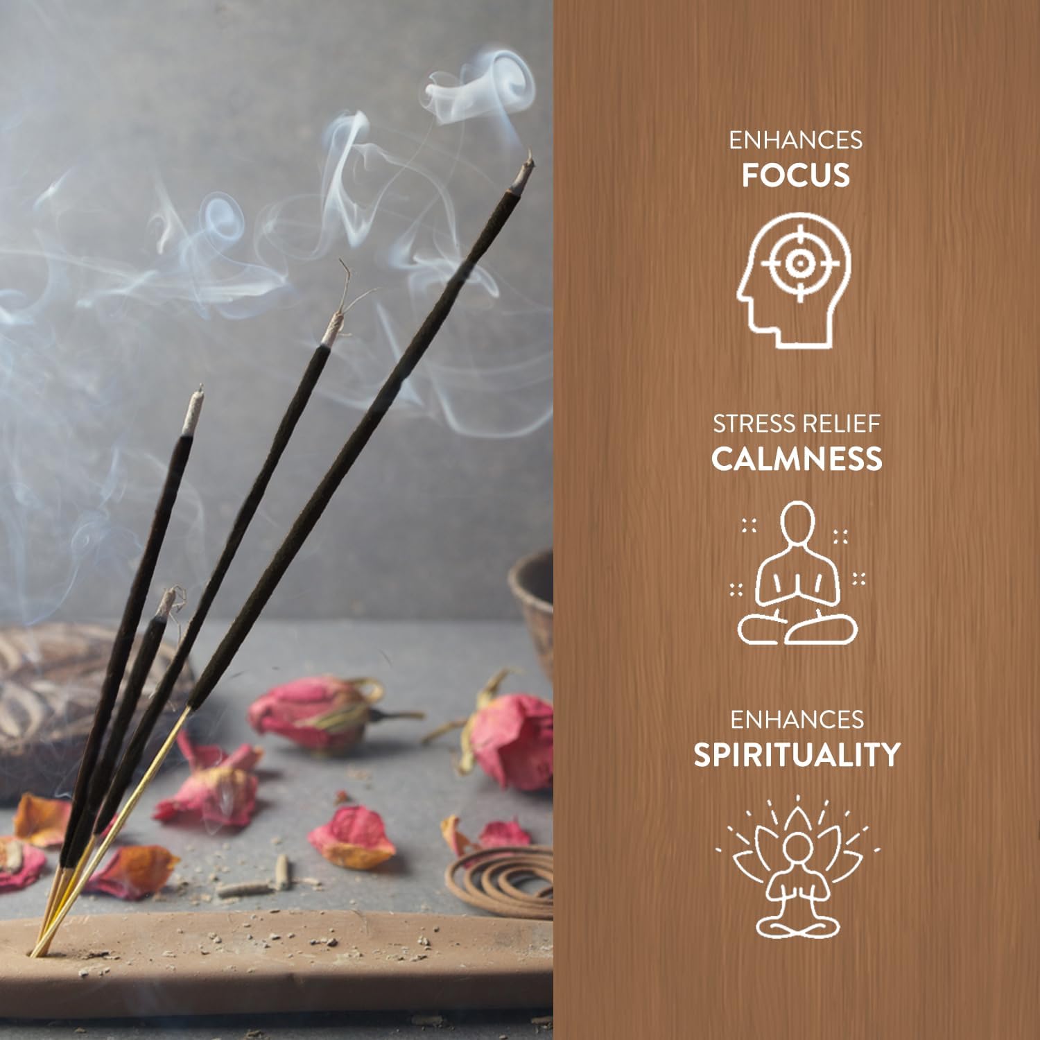 Hem Egyptian Musk Incense Sticks – Pack of 6 Boxes (120 Sticks Total, 9-Inch Long) | Natural Hand-Rolled Aroma for Meditation, Rituals, Relaxation & Odor Removal | 20g Each Box