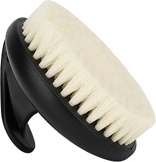 Dry Brushing Body Exfoliating Brush, Anti Slip Body Scrubber for Shower, Shower Body Cleaning Brush for Deep Cleansing & Soften Skin, Improve Circulation (Black)
