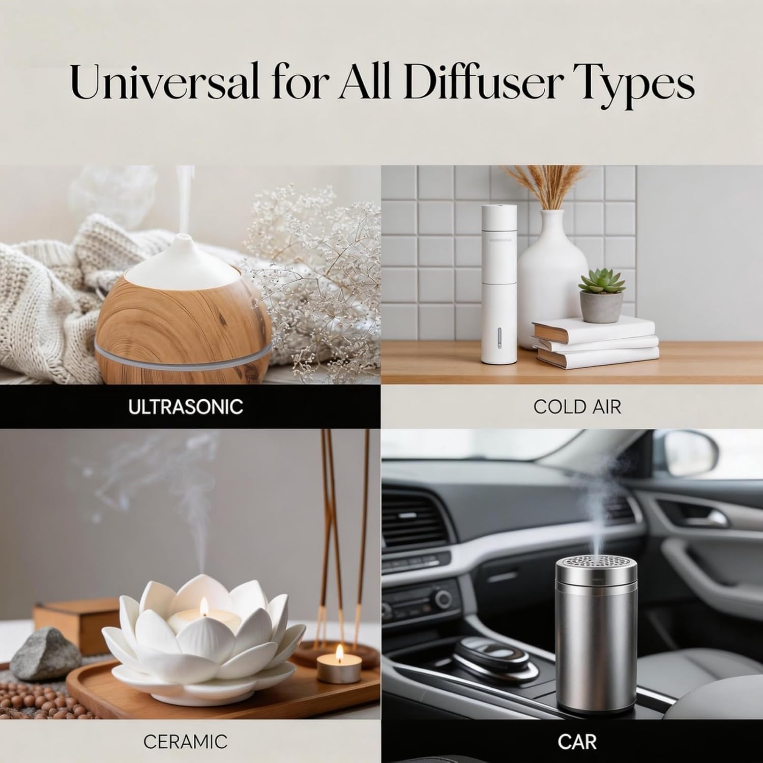 Luxury Aroma Oil 50mL (1.7 fl oz), 5-Star Hotel Scent Diffuser Oil, for Diffuser Long Lasting Calming Aromatherapy Oil