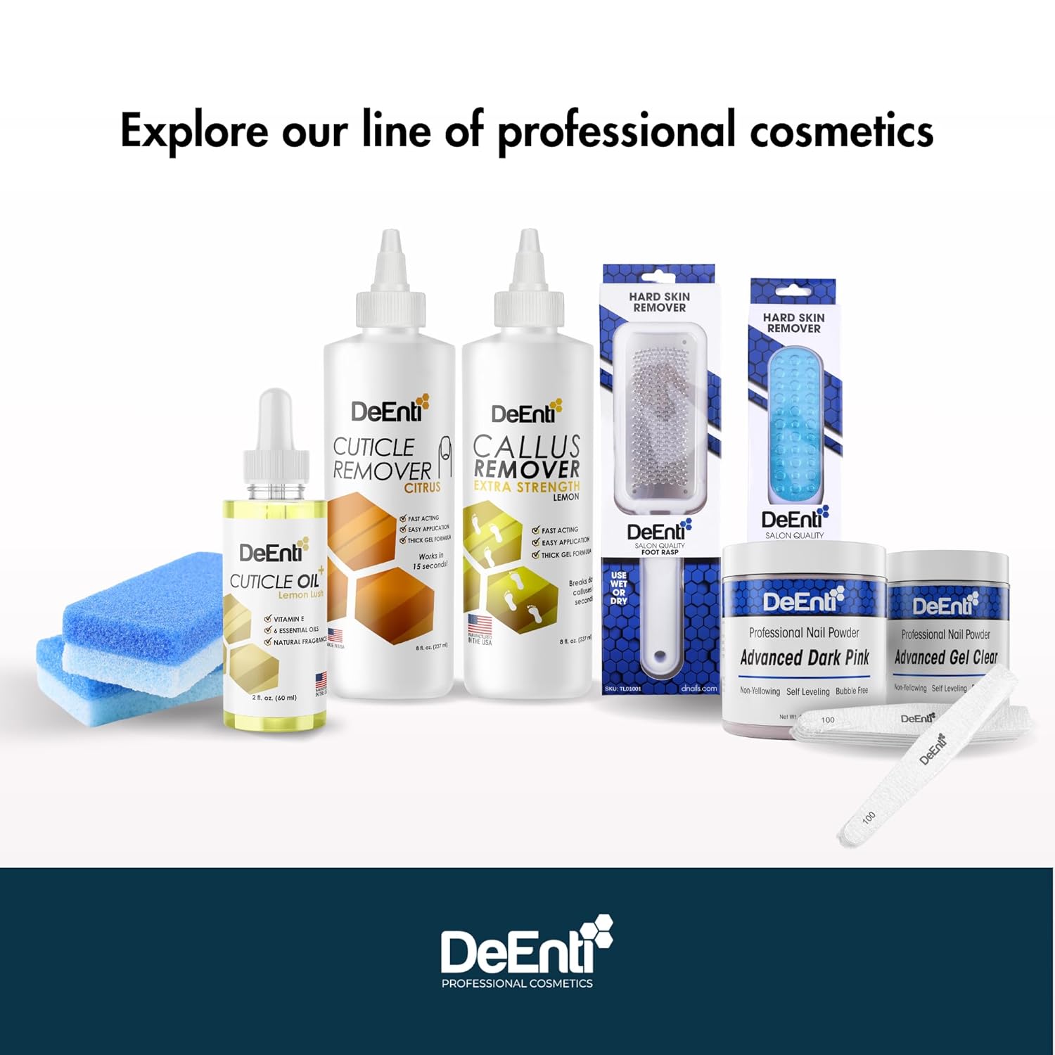 DeEnti Cuticle Oil, Jojoba Oil for Nails, 2oz Hydrating Cuticle Nail Oils, Lush Lemon Scented Cuticles Repair, Vitamin E Nail Supplies, Professional Salon Quality Manicure Supplies