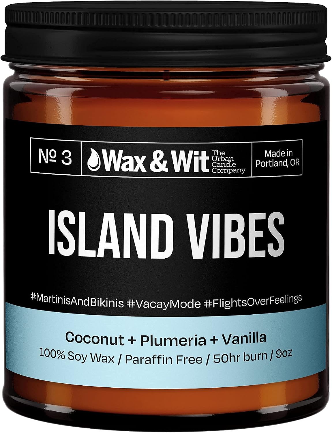 Wax & Wit Funny Soy Candle Gift for Women - Humorous, Aromatherapy Soy Wax Candle, Ideal for Housewarming, Coworker, Birthday – Coconut, Plumeria, Vanilla - 9oz