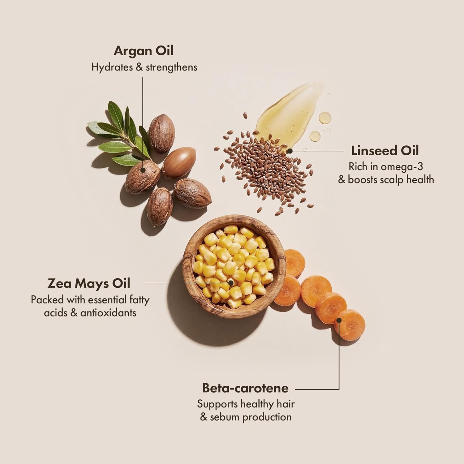 Enjoy Hair & Skin Treatment Oil, Quick-Absorbing Argan and Linseed Oil Blend, Weightless Hydration and Faster Drying Time for Hair and Body, 3.4 Oz