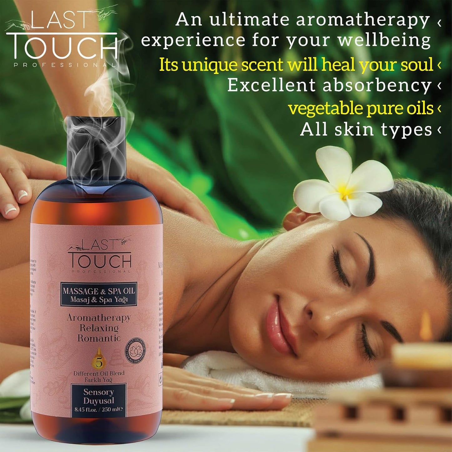Sensual Massage Oil for Couples Sexual - Massage Oils for Date Night - Massage Oil for Massage Therapy - Aromatherapy Oil for Intimate Moments (Sensory)